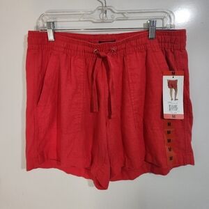Women's Nautica Red Drawstring Shorts, Size MED, NWT